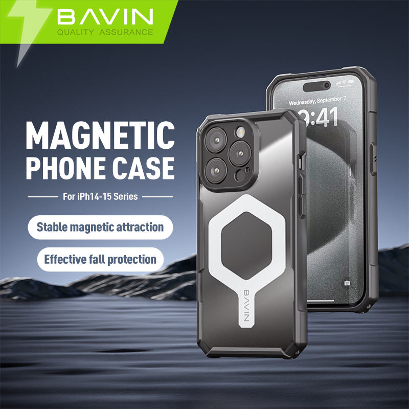 BAVIN E-YX302-XX Magnetic Shockproof Hard Case for iPhone 14/15 Series