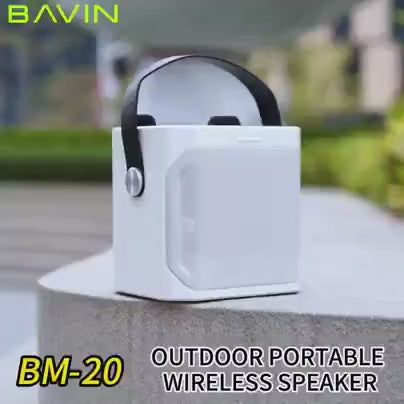 BAVIN DV-BM20 Professional Karaoke Bluetooth 5.0 Portable Speaker w/ Dual Microphones & Phone Stande