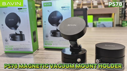BAVIN D-S-PS78 Portable Magnetic Phone Holder w/ Vacuum Grip & Multi-Angle Adjustment