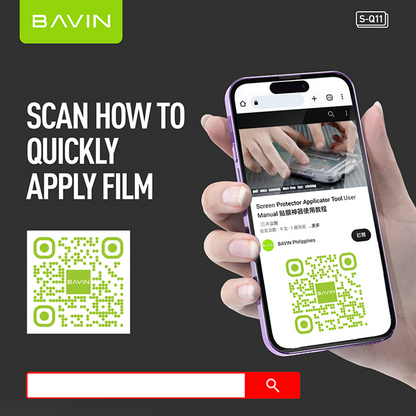 BAVIN S-Q11 One-Click Privacy Tempered Glass for iPhone X-16 / 16E / 17 Series