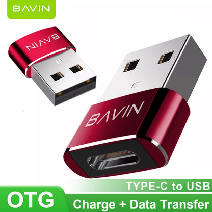 BAVIN O5 Mini Portable OTG Adapter Charging & Data Sync Transmission USB3.0 converter Type-C to USB