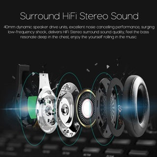 BAVIN HB-BH26 Wireless Bluetooth Earphones w/ HiFi Sound Deep Bass RGB Light & Call Compatibility