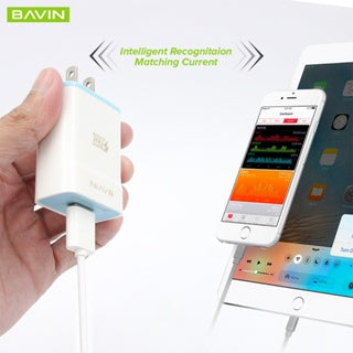BAVIN C-PC658-XX Qualcomm 3.0 Fast Charger w/ Cable for iPhone, Micro, Type-C