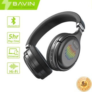 BAVIN HB-BH26 Wireless Bluetooth Earphones w/ HiFi Sound Deep Bass RGB Light & Call Compatibility
