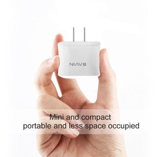 BAVIN C-PC331-XX Qualcomm 3.0 Fast Wall Charger w/ Charging Cable for Micro, Type-C & iPhone