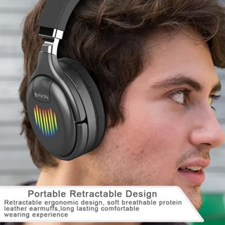BAVIN HB-BH26 Wireless Bluetooth Earphones w/ HiFi Sound Deep Bass RGB Light & Call Compatibility