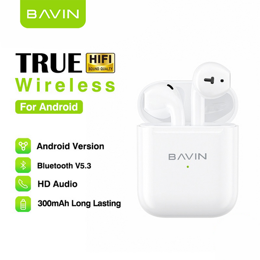 BAVIN BA32 TWS Bluetooth Earphones Sports Wireless Earbuds HIFI Stereo Sound for HUAWEI Xiaomi VIVO Android Phones